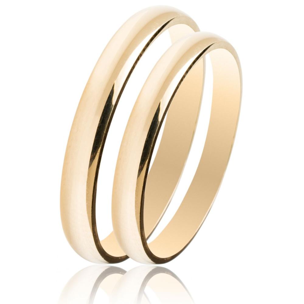 MASCHIO FEMMINA Slim Classic Wedding Rings Yellow Gold SL03