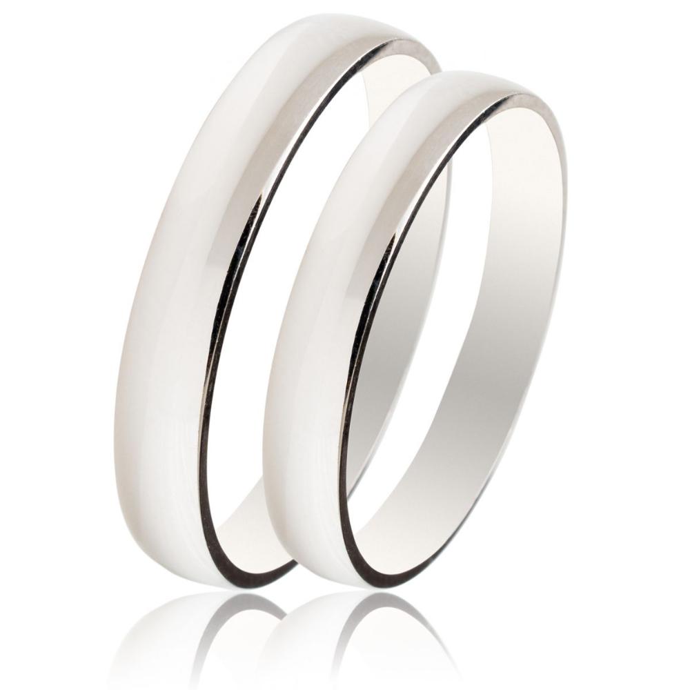 MASCHIO FEMMINA Slim Classic Wedding Rings White Gold SL06