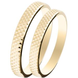 MASCHIO FEMMINA Slim Collection Βέρες Κίτρινο Χρυσό SL08 - 15793