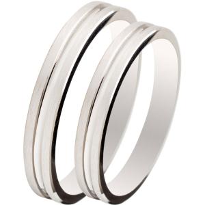 MASCHIO FEMMINA Slim Collection Wedding Rings White Gold SL22 - 15890