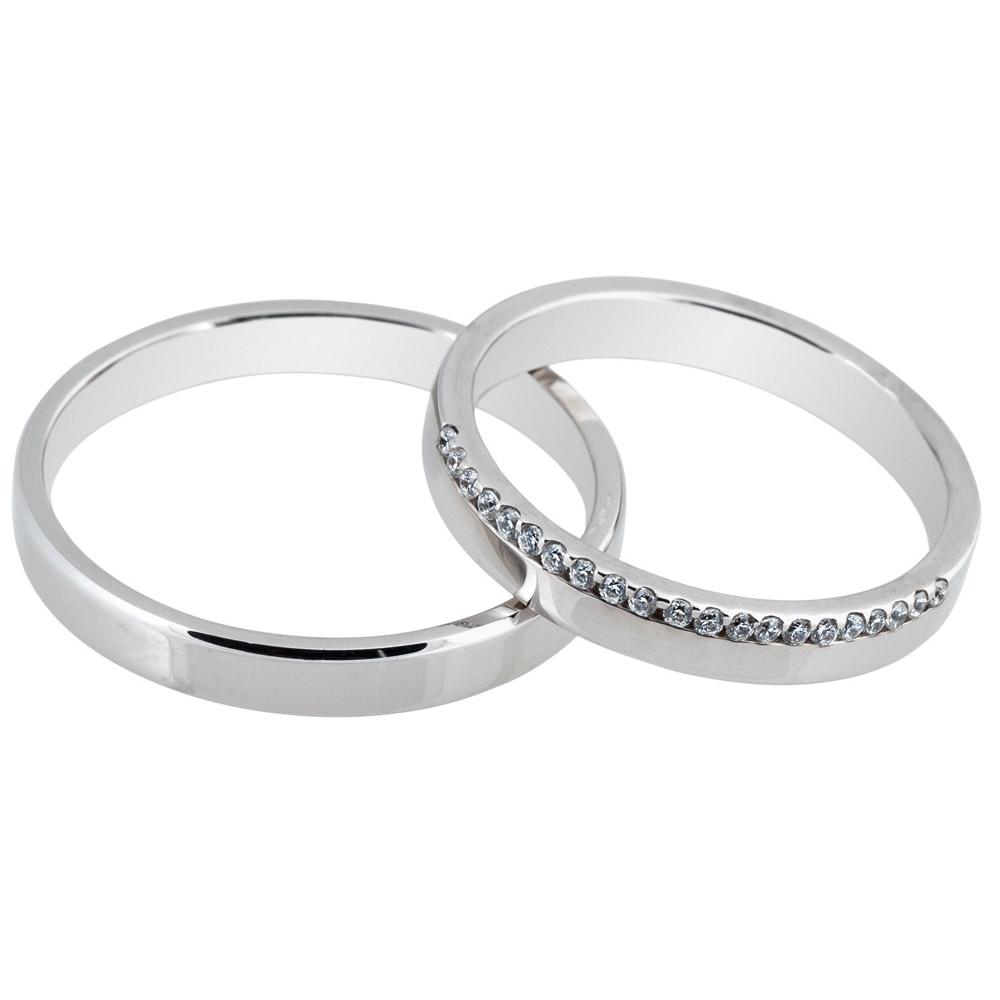 MASCHIO FEMMINA Sottile Collection Wedding Rings White Gold SL86
