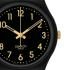 SWATCH Originals Golden Tac 34mm Black Black Biosourced Strap SO28B113 - 1