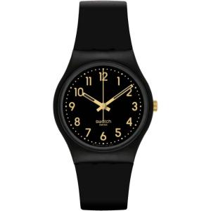 SWATCH Originals Golden Tac 34mm Black Black Biosourced Strap SO28B113 - 52276