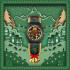 SWATCH Holiday collection Golden Merry 34mm Black Leather Strap SO28B115-6