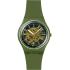 SWATCH Thru The Greenery Three Hands 34mm Green Silicone Strap SO28G110 - 0