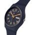SWATCH Essentials Trendy Lines At Night 34mm Blue Silicone Strap SO28I700 - 1