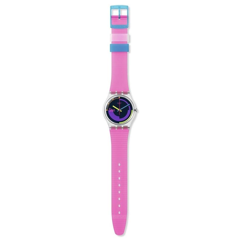 SWATCH Neon Pink Podium 34mm Pink Silicon Strap SO28K111