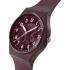 SWATCH Thru The Crown Glass Three Hands 34mm Red Silicone Strap SO28R115 - 1