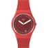 SWATCH Cycles In The Sun 34mm Red Silicone Strap SO28R400 - 0