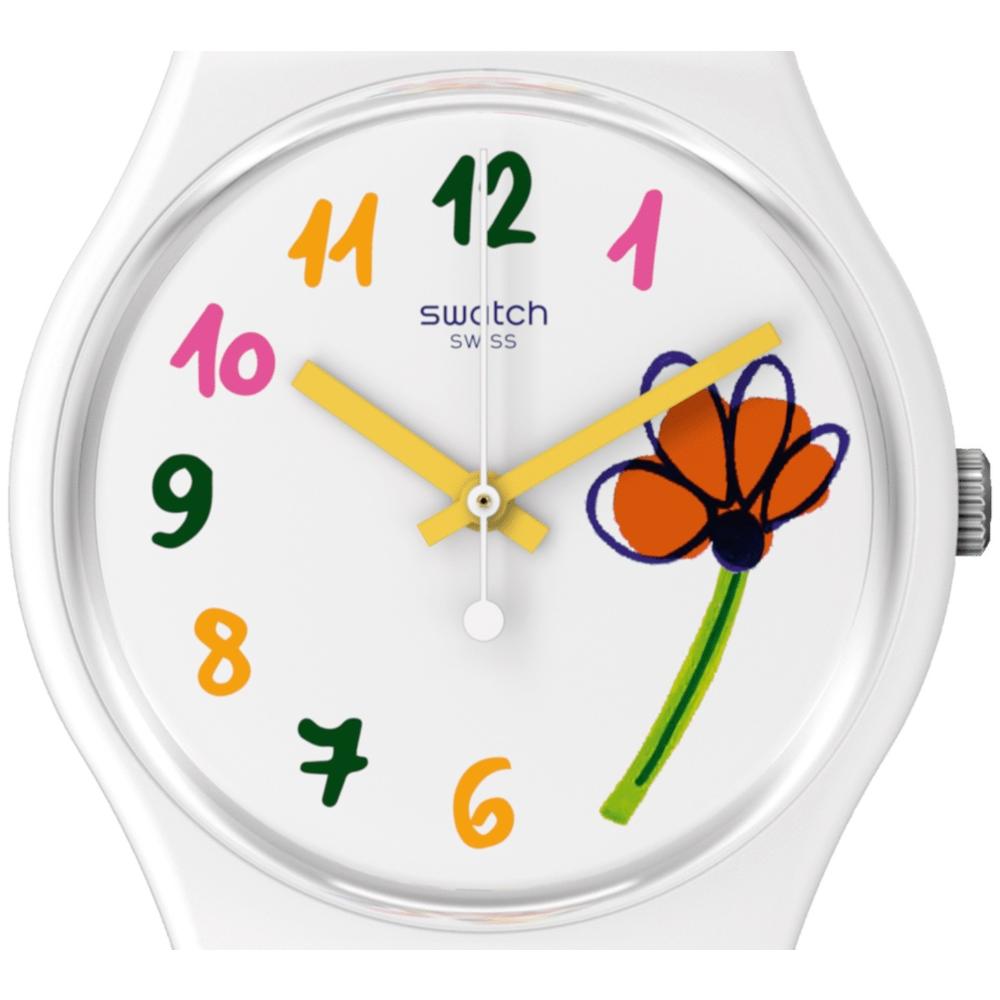 SWATCH Flowerz 34mm Multicolor Silicon Strap SO28W108