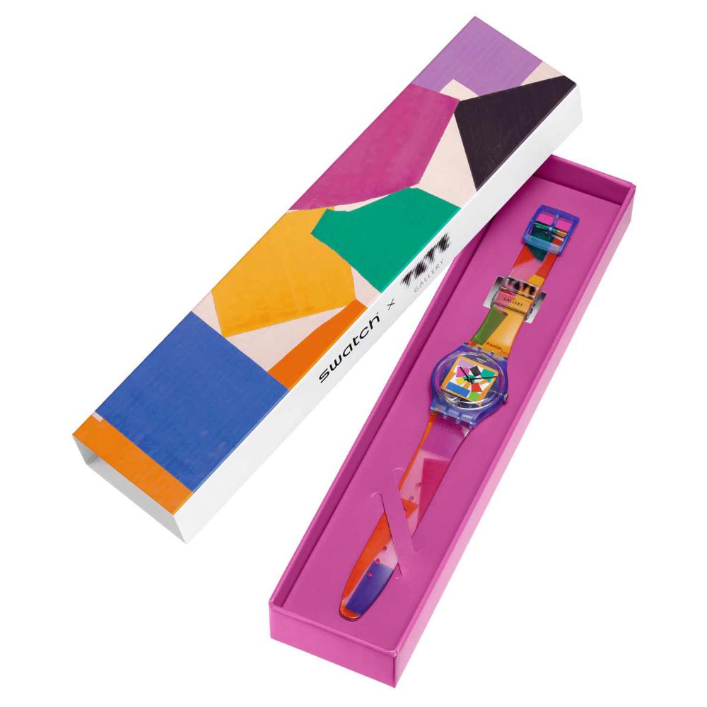 SWATCH X Tate Gallery Colllection The Snail by Henri Matisse 34mm Multicolor Silicon Strap SO28Z127 - 8
