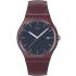 SWATCH Burgundy Berry Three Hands 41mm Red Silicon Strap SO29R707 - 0