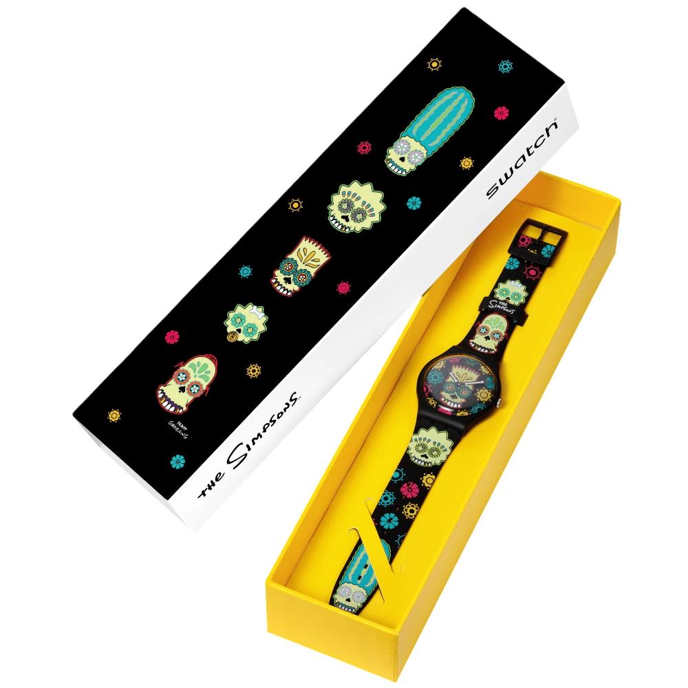 SWATCH D'Oh of the Dead 41mm Multicolour Silicon Strap SO29Z135 - 8