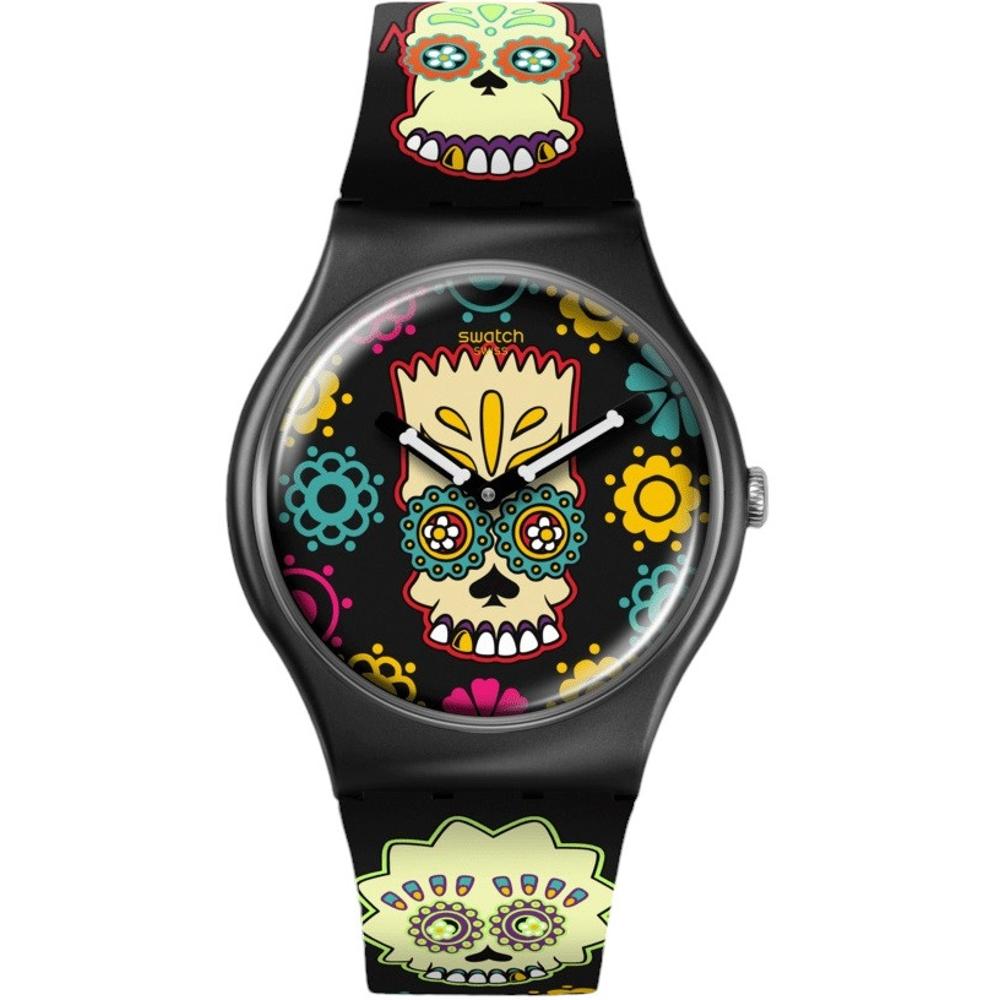 SWATCH D'Oh of the Dead 41mm Multicolour Silicon Strap SO29Z135