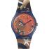 SWATCH X Tate Women and Bird In The Moonlight by Joan Miro 41mm Multicolor Rubber Strap SO29Z136 - 0