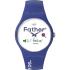 SWATCH All About Dad Limited Edition 41mm Blue Silicon Strap SO29Z704 - 0