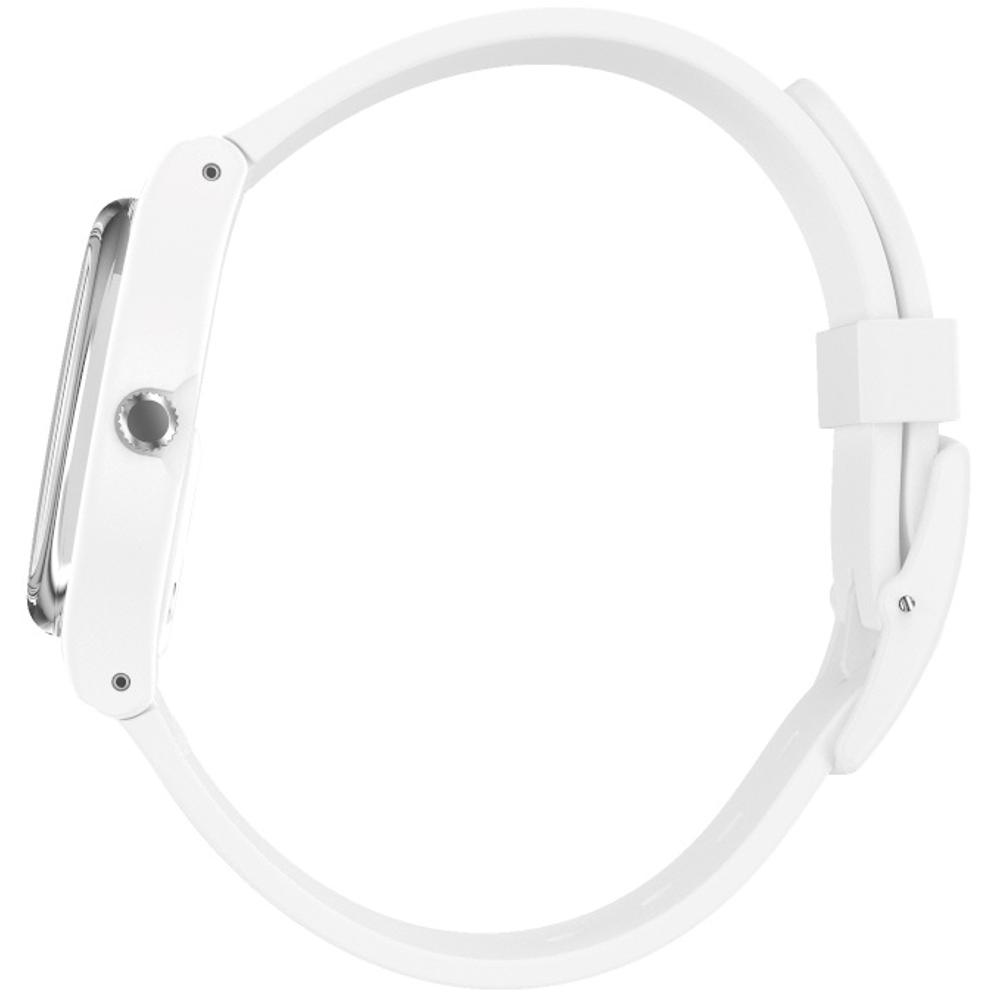 SWATCH Spot Time White Three Hands 34mm White Silicon Strap SO31W102