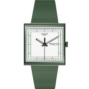 SWATCH Bioceramic What If ... Green White Dial 41.8mm Green Biosourced Strap SO34G700 - 39890