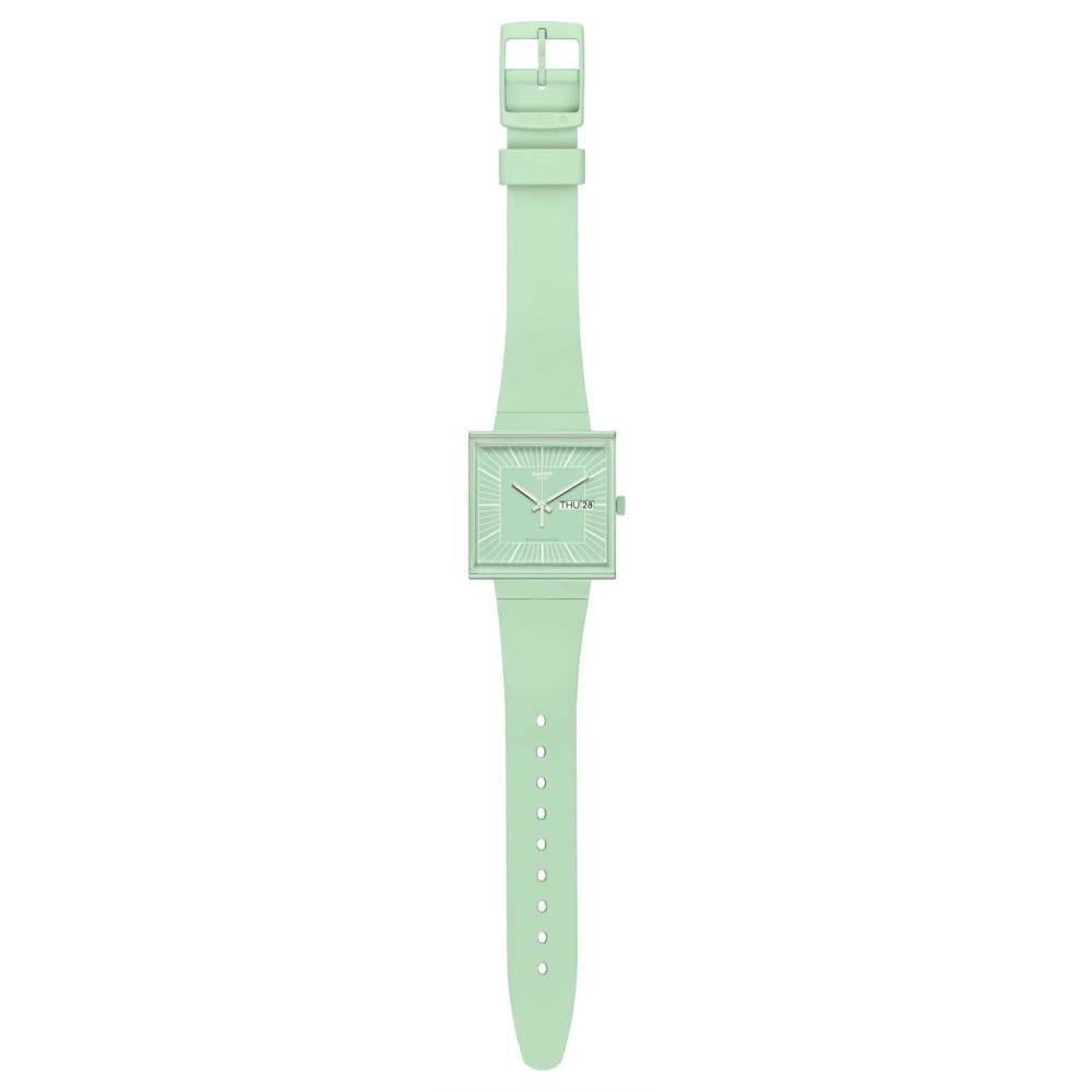 SWATCH Bioceramic What If... Mint Green Dial 41.8mm Mint Biosourced Strap SO34G701