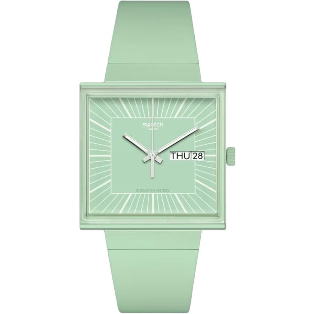 SWATCH Bioceramic What If... Mint Green Dial 41.8mm Mint Biosourced Strap SO34G701