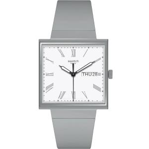 SWATCH Bioceramic What If ... Gray White Dial 41.8mm Gray Biosourced Strap SO34M700 - 39879