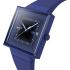 SWATCH Bioceramic Squarely Blacklight 41.8mm Blue Biosourced Strap SO34N700 - 2