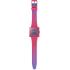 SWATCH Bioceramic Squarely Berry 41.8mm Pink Biosourced Strap SO34R700 - 1