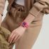 SWATCH Bioceramic Squarely Berry 41.8mm Pink Biosourced Strap SO34R700 - 4