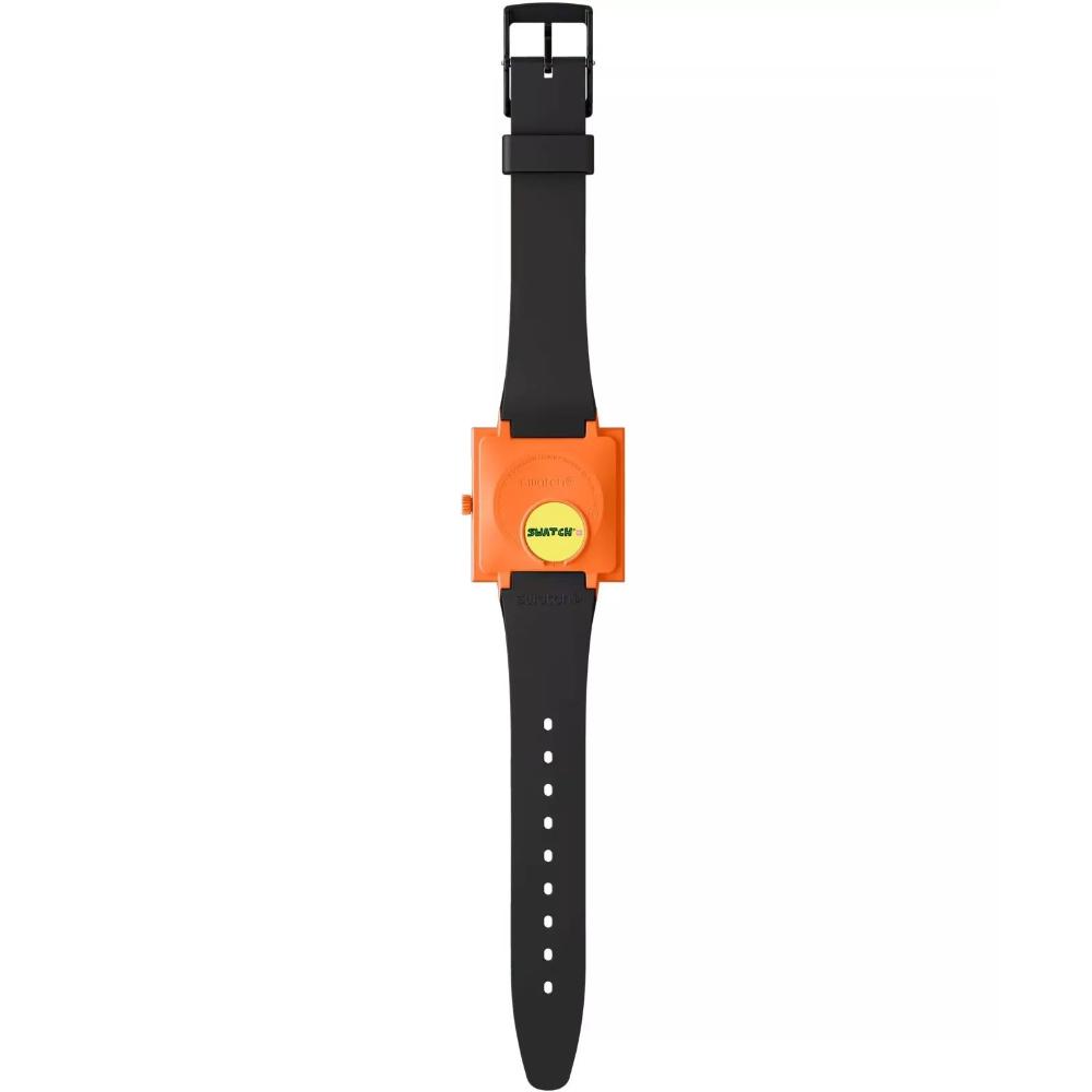 SWATCH Bioceramic Break Time 41.8mm Black Biosourced Strap SO34Z101