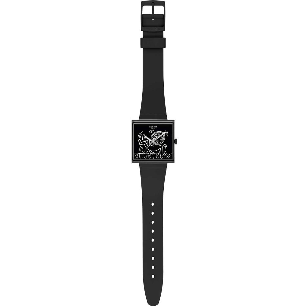 SWATCH Bioceramic Break Loose 41.8mm Black Biosourced Strap SO34Z103