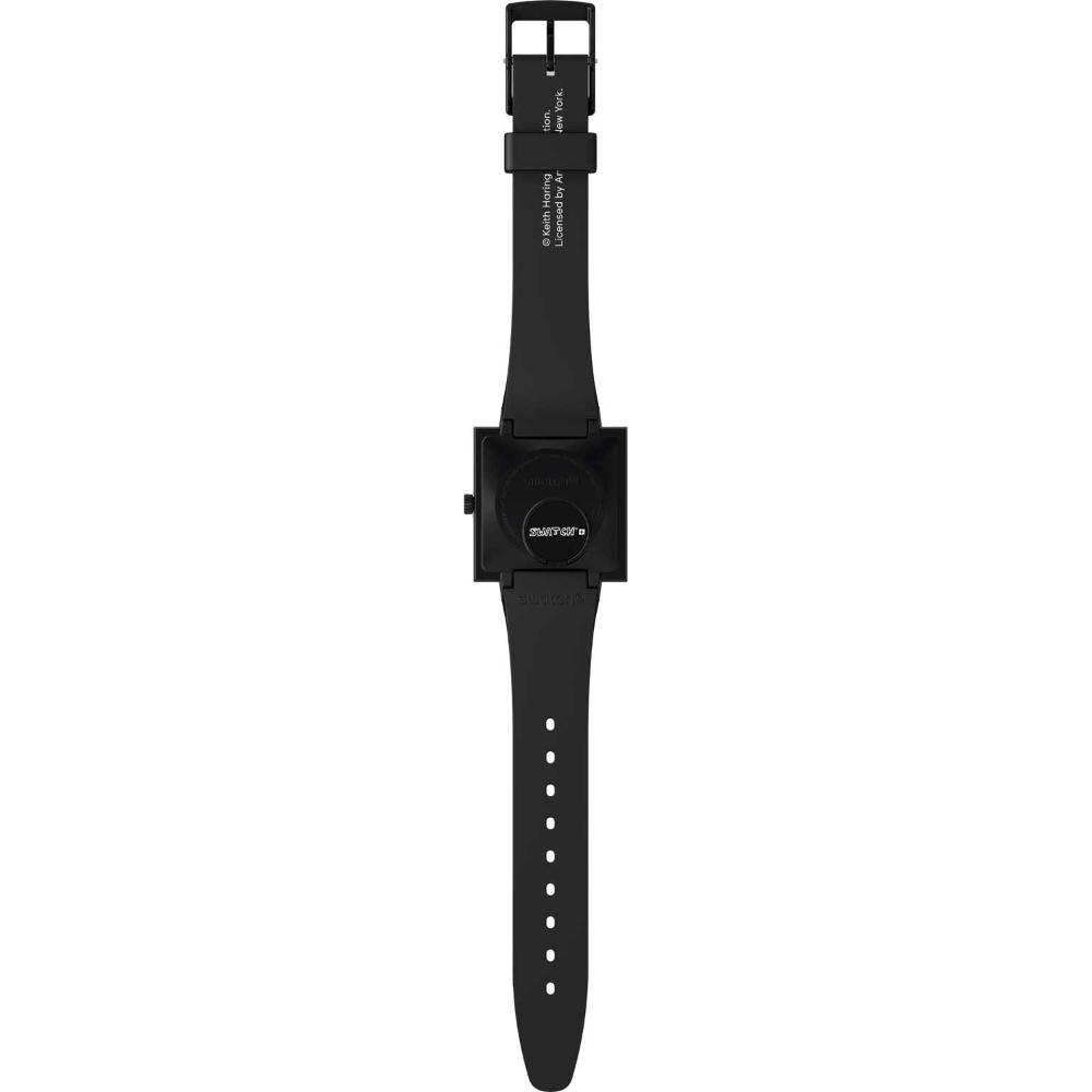 SWATCH Bioceramic Break Loose 41.8mm Black Biosourced Strap SO34Z103