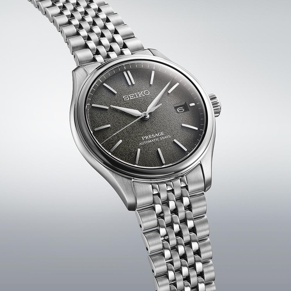 SEIKO Presage Classic Series 'Sensaicha' Automatic Grey Dial 40.2mm Silver Stainless Steel Bracelet SPB465J1