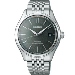 SEIKO Presage Classic Series 'Sensaicha' Automatic Grey Dial 40.2mm Silver Stainless Steel Bracelet SPB465J1 - 54079