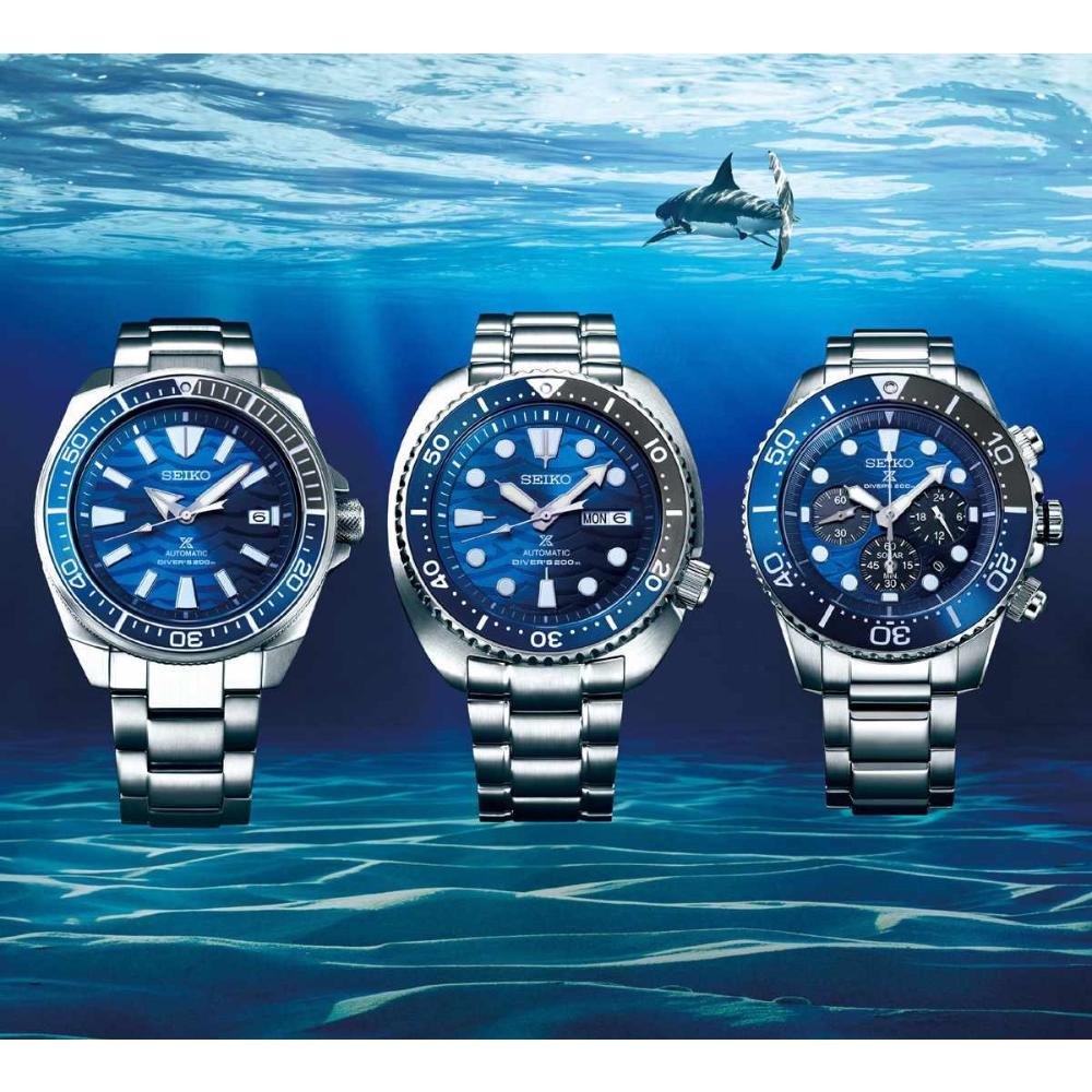 SEIKO Prospex 'Turtle' Save the Ocean Automatic 45mm Silver Stainless Steel Bracelet SRPD21K1F - 8