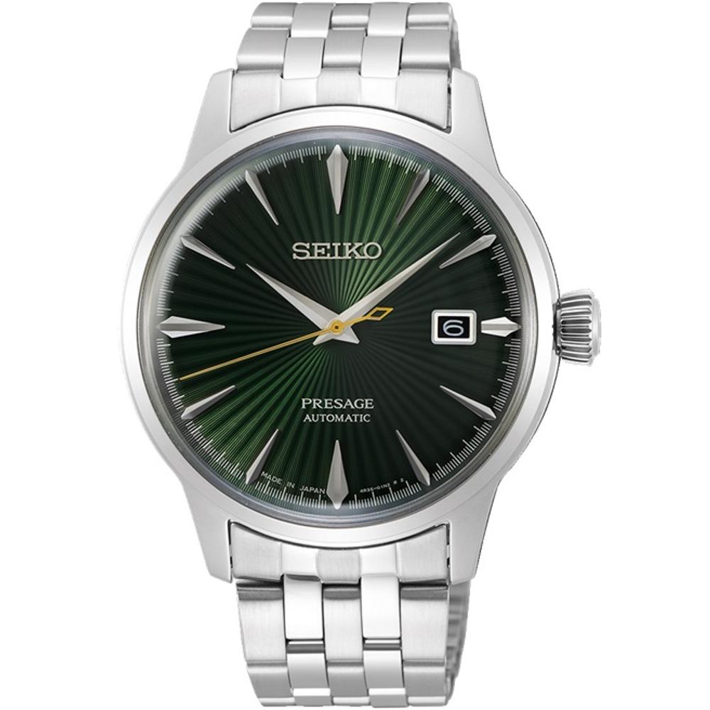 SEIKO Presage Cocktail Time 'Mockingbird ' Automatic 40.5mm Silver Stainless Steel Bracelet SRPE15J1