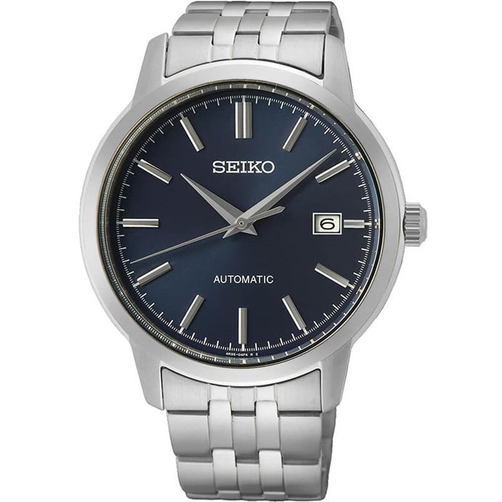 SEIKO Essential Time Automatic Blue Dial 41.2mm Silver Stainless Steel Bracelet SRPH87K1