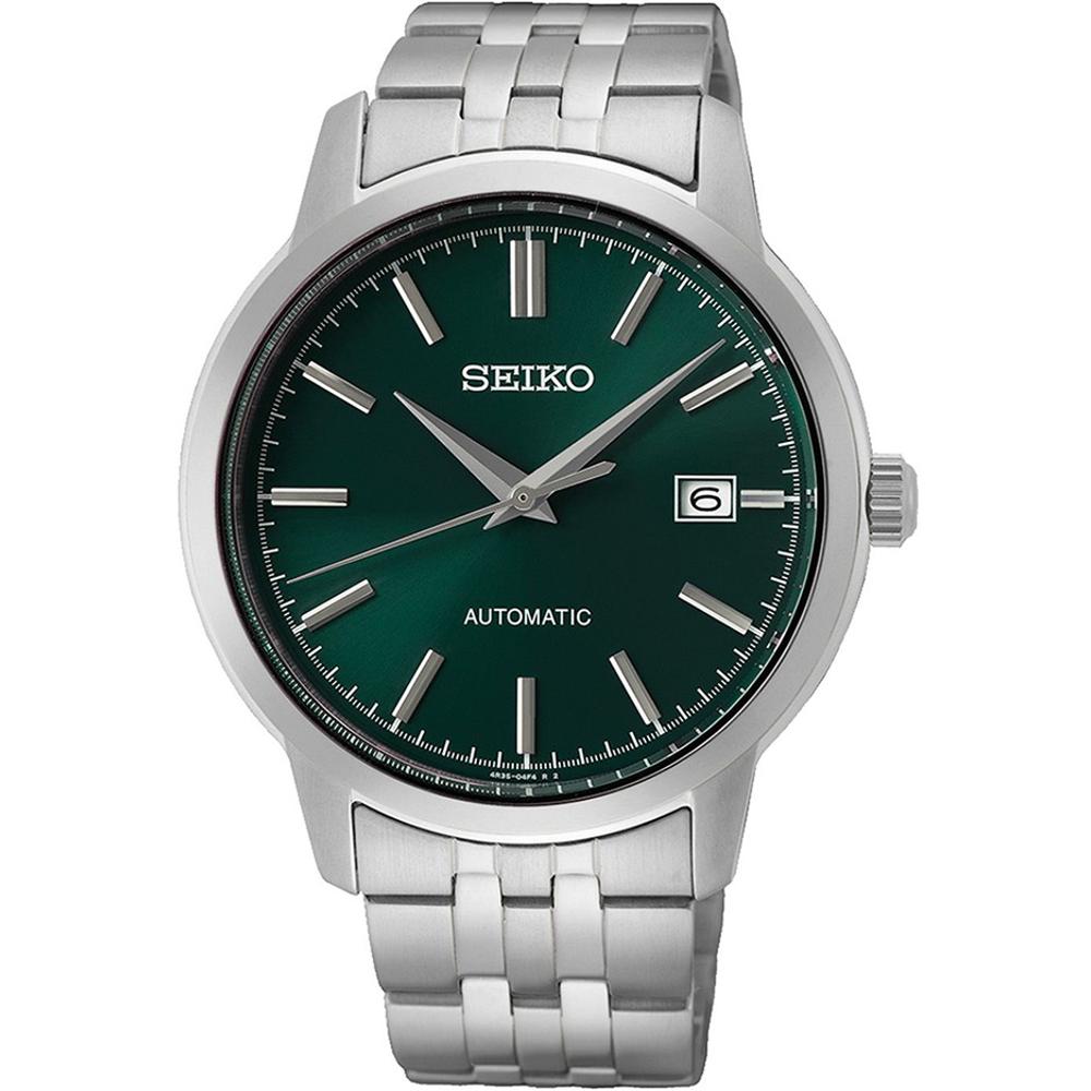 SEIKO Essential Time Automatic Green Dial 41.2mm Silver Stainless Steel Bracelet SRPH89K1