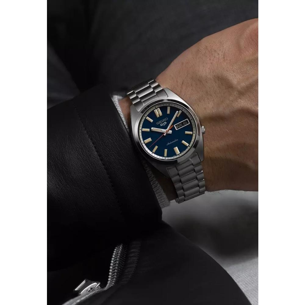 SEIKO 5 Sports 'SNXS' series Automatic Blue Dial 37.4mm Silver Stainless Steel Bracelet SRPK87K1 - 6