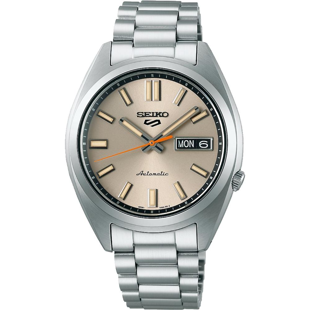 SEIKO 5 Sports 'SNXS' series Automatic Ivory Dial 37.4mm Silver Stainless Steel Bracelet SRPK91K1