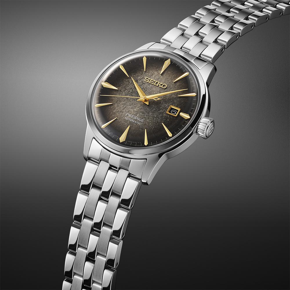 SEIKO Presage Cocktail Time: 'Star Bar' Automatic Limited Edition 40.5mm Silver Stainless Steel Bracelet SRPK93J1