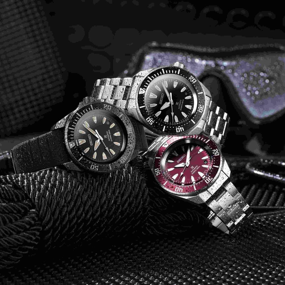 SEIKO Prospex 'Samurai' 4R Red Diver's Automatic Red Dial 41.7mm Silver Stainless Steel Bracelet SRPL11K1 - 6