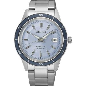 SEIKO Presage Style 60's European Exclusive ‘Retro Blue’ Automatic Limited Edition 40.8mm Silver Stainless Steel Bracelet SRPL19J1 - 54005