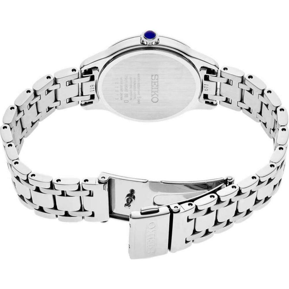 SEIKO Essential Time Diamonds 29mm Silver Stainless Steel Bracelet SRZ537P1