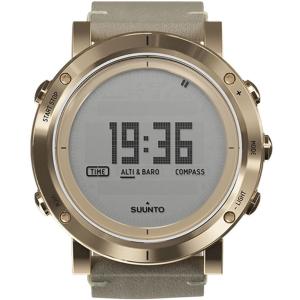 SUUNTO Essential Smartwatch 49mm Gold Stainless Steel Beige Leather Strap SS021214000 - 12911