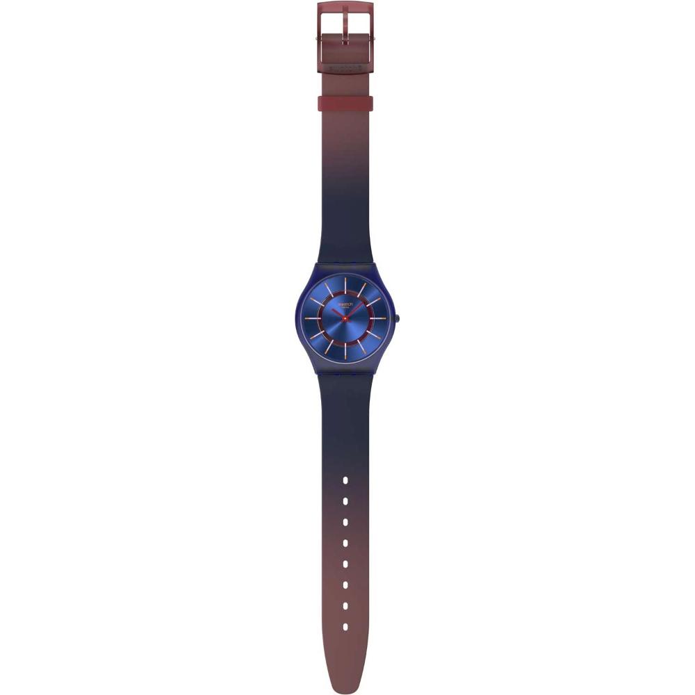 SWATCH Essentials Very Jazzy Berry 34mm Blue Biosourced Strap SO28B113