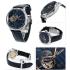 SEIKO Presage Zen Garden Open Heart Automatic Blue Dial 41.8mm Silver Stainless Steel Black Leather Strap SSA421J1 - 2