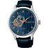 SEIKO Presage Zen Garden Open Heart Automatic Blue Dial 41.8mm Silver Stainless Steel Black Leather Strap SSA421J1 - 0