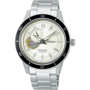 SEIKO Presage Style '60s Automatic Open Heart White Dial 40.8mm Silver Stainless Steel Bracelet SSA423J1 - 52149