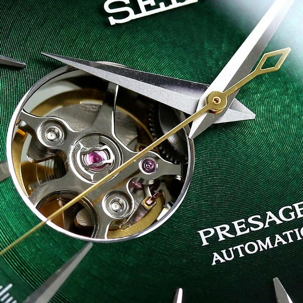 SEIKO Presage Cocktail Time 'Grasshopper' Automatic Green Dial 40.5mm Silver Stainless Steel Bracelet SSA441J1