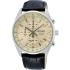 SEIKO Conceptual Series Chronograph Ivory Dial 41.5mm Silver Stainless Steel Black Leather Strap SSB383P1 - 0